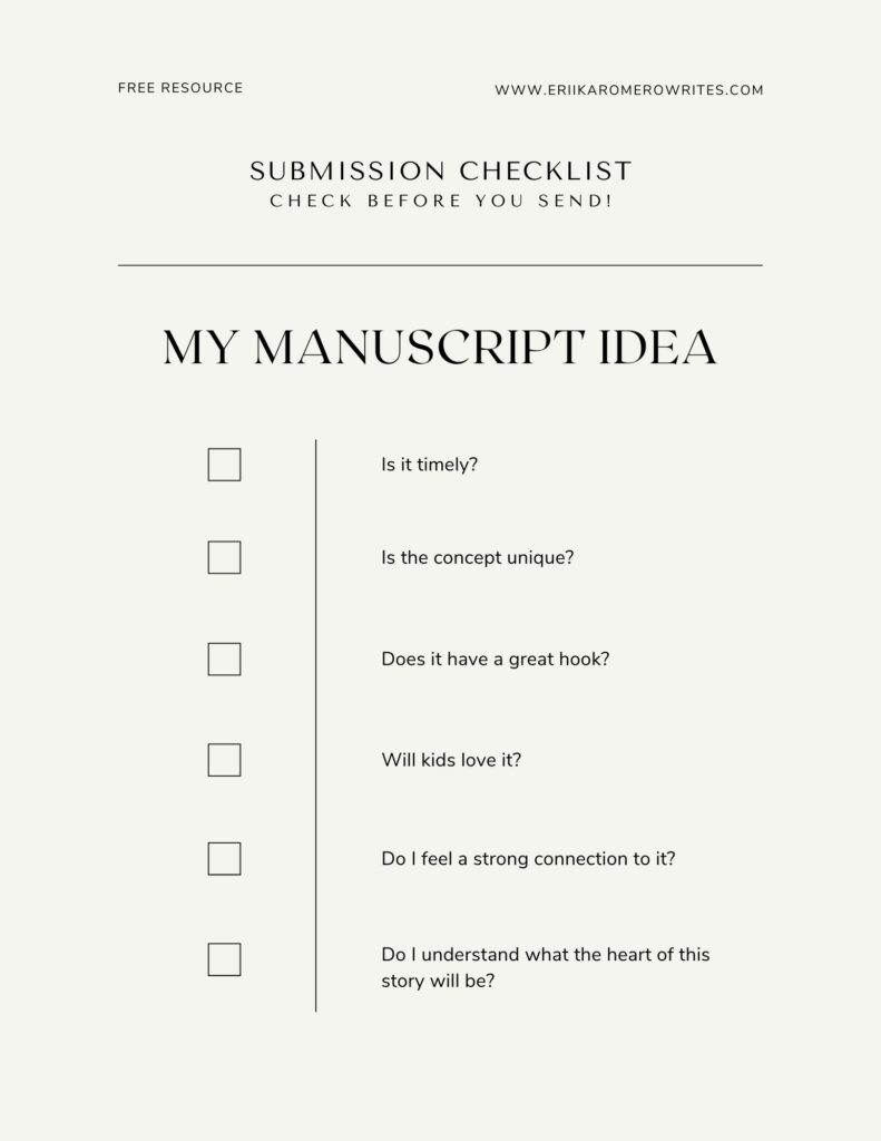 Manuscript Checklist